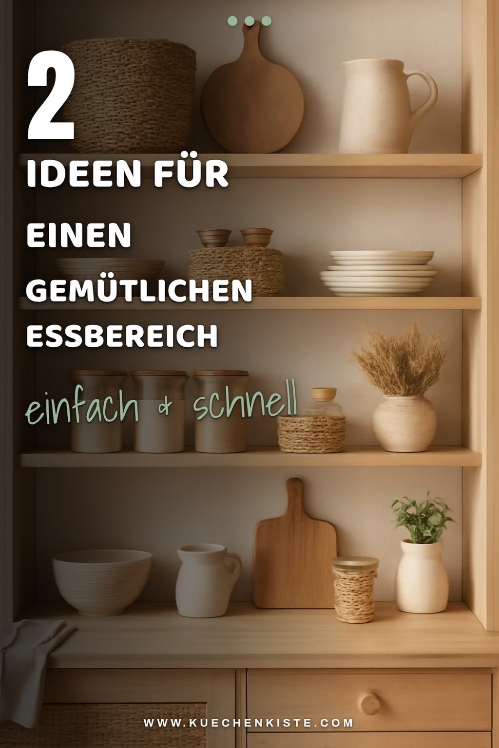 Der Essbereich als entspannende Zone