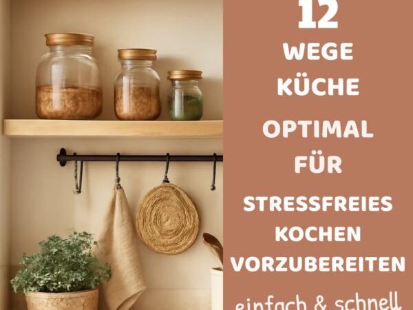 12 Wege Küche optimal für stressfreies Kochen vorzubereiten