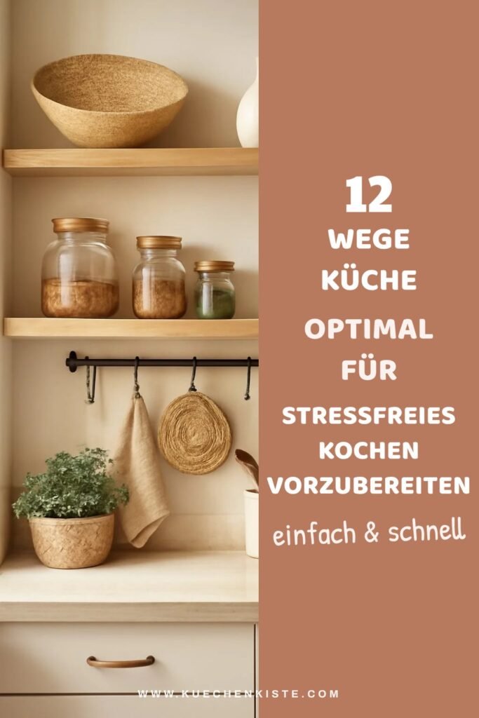 12 Wege Küche optimal für stressfreies Kochen vorzubereiten
