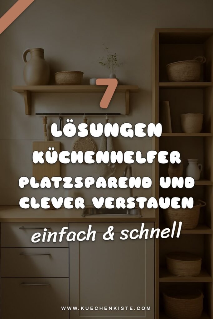 7 Lösungen Küchenhelfer platzsparend und clever verstauen