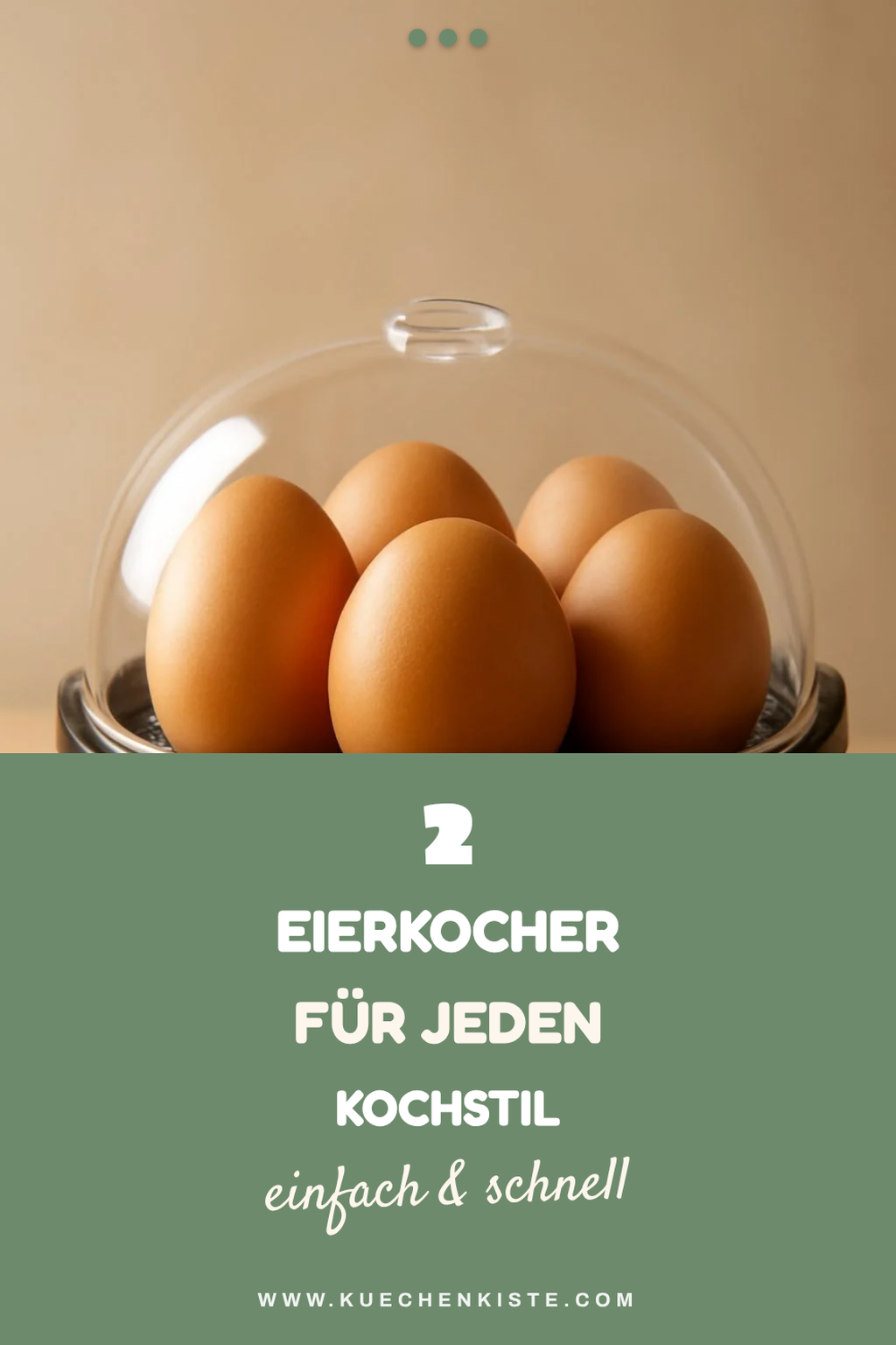 Eierkocher für verschiedene Kochstile