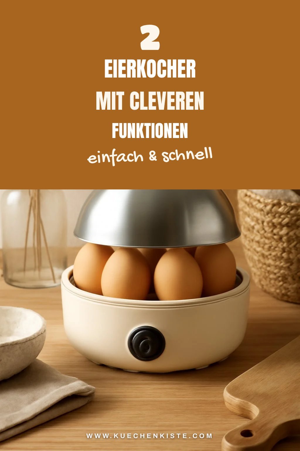 Eierkocher mit zusätzlichen Funktionen