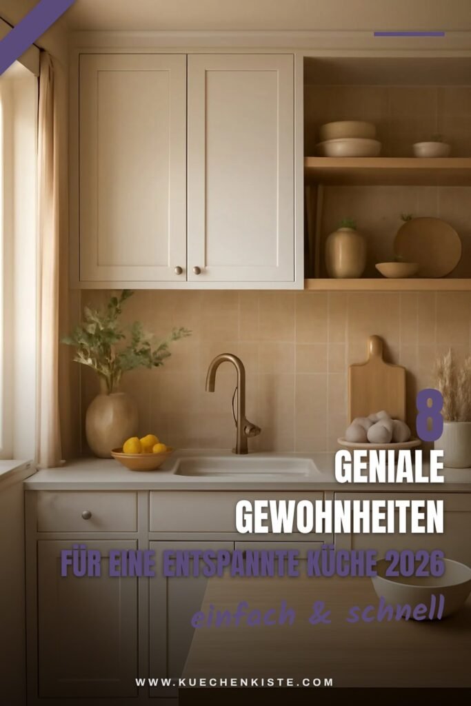 8 geniale Gewohnheiten für eine entspannte Küche 2026