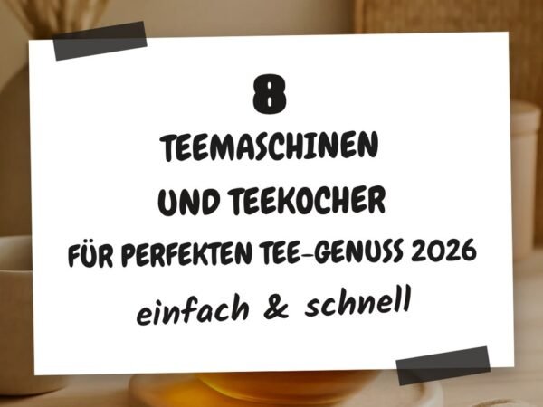 8 Teemaschinen und Teekocher für perfekten Tee-genuss 2026