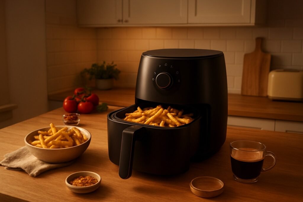Airfryer-Umrechner: Backofen zu Heißluftfritteuse