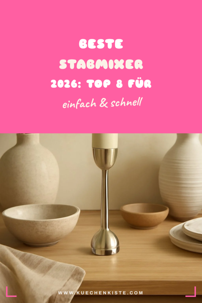 Beste Stabmixer 2026: Top 8 für Suppen, Smoothies + Babybrei