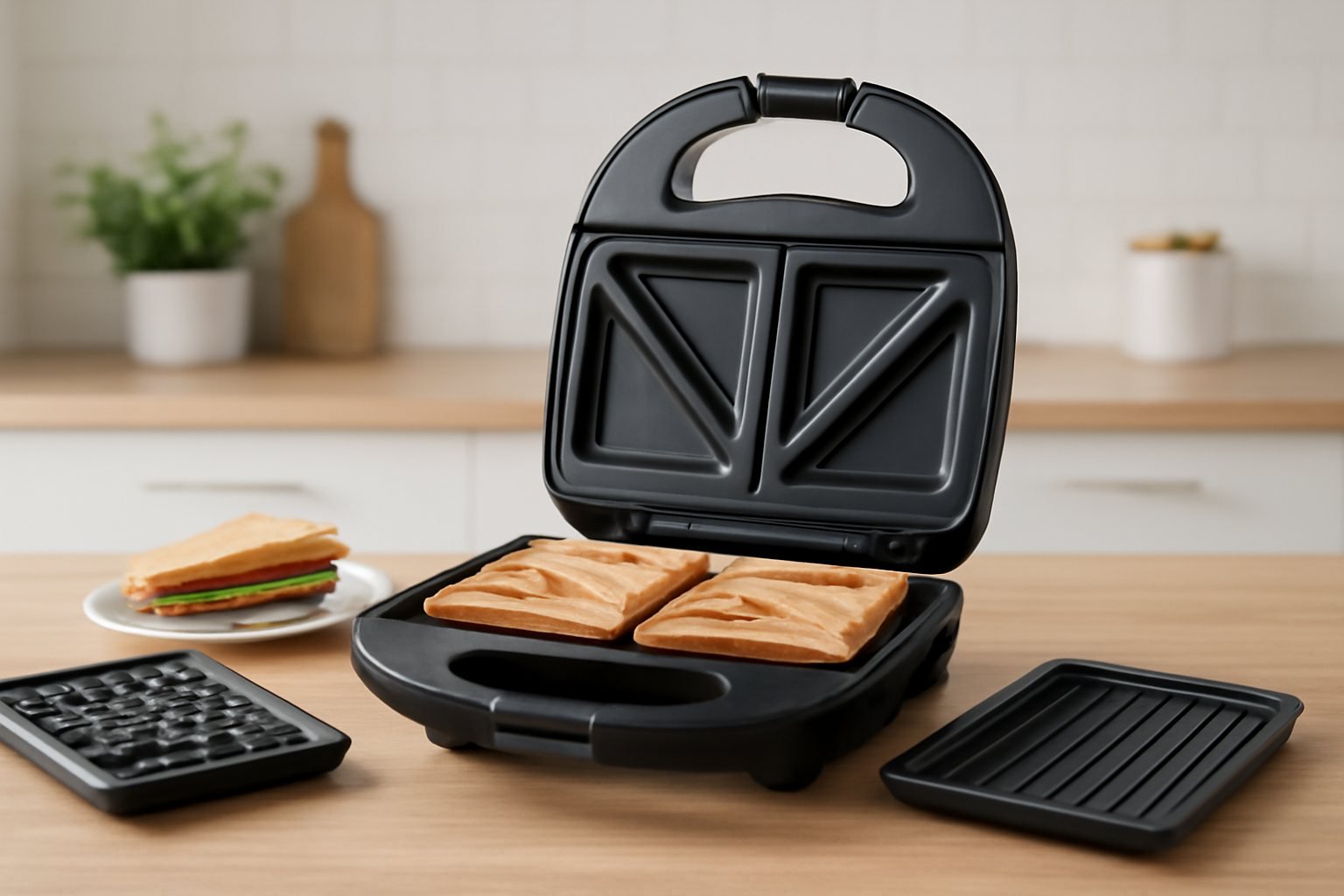 Schnelle Snacks mit einem Sandwichmaker 3 in 1 zubereiten