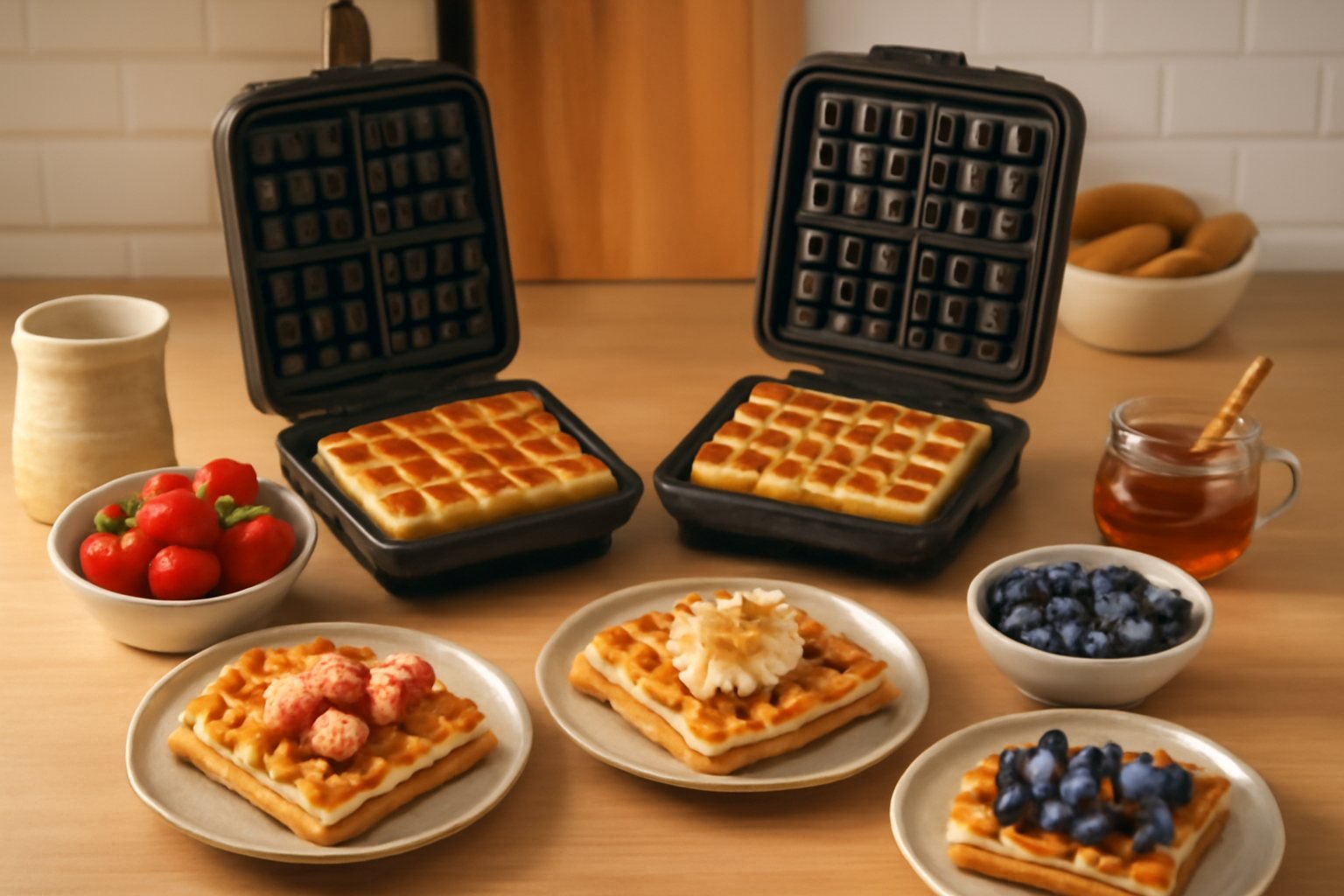 Gesunde Alternativen für Waffelteig