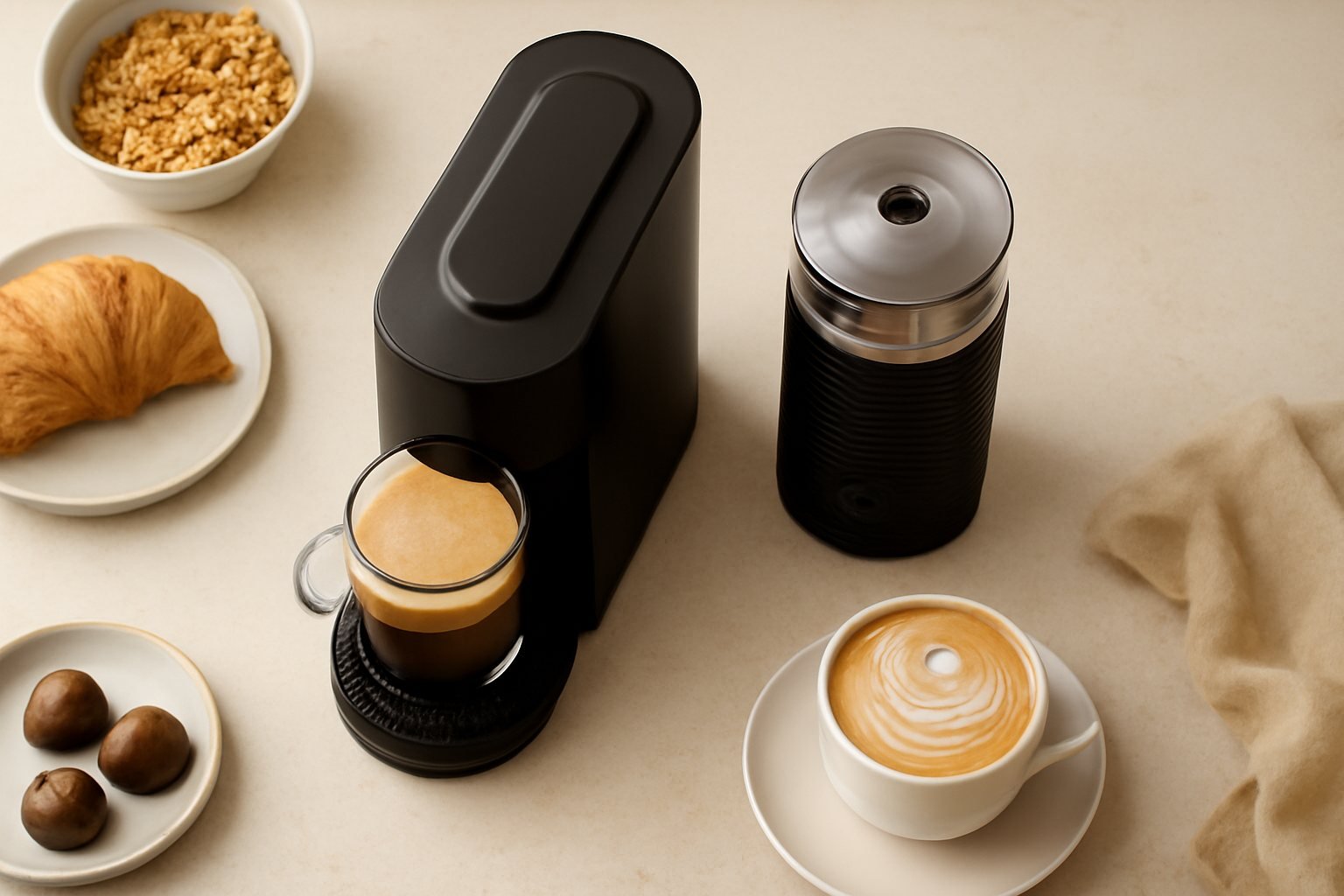 Die besten Nespresso Maschinen für cremigen Milchschaum