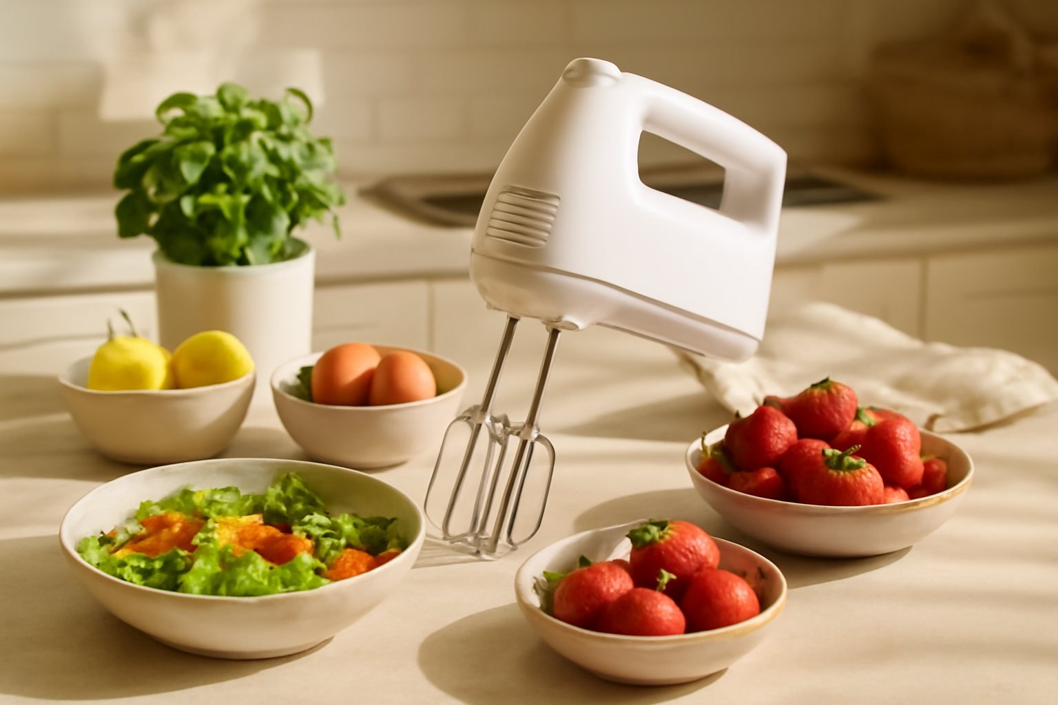 So findest du den idealen Handmixer für deine Sommerküche