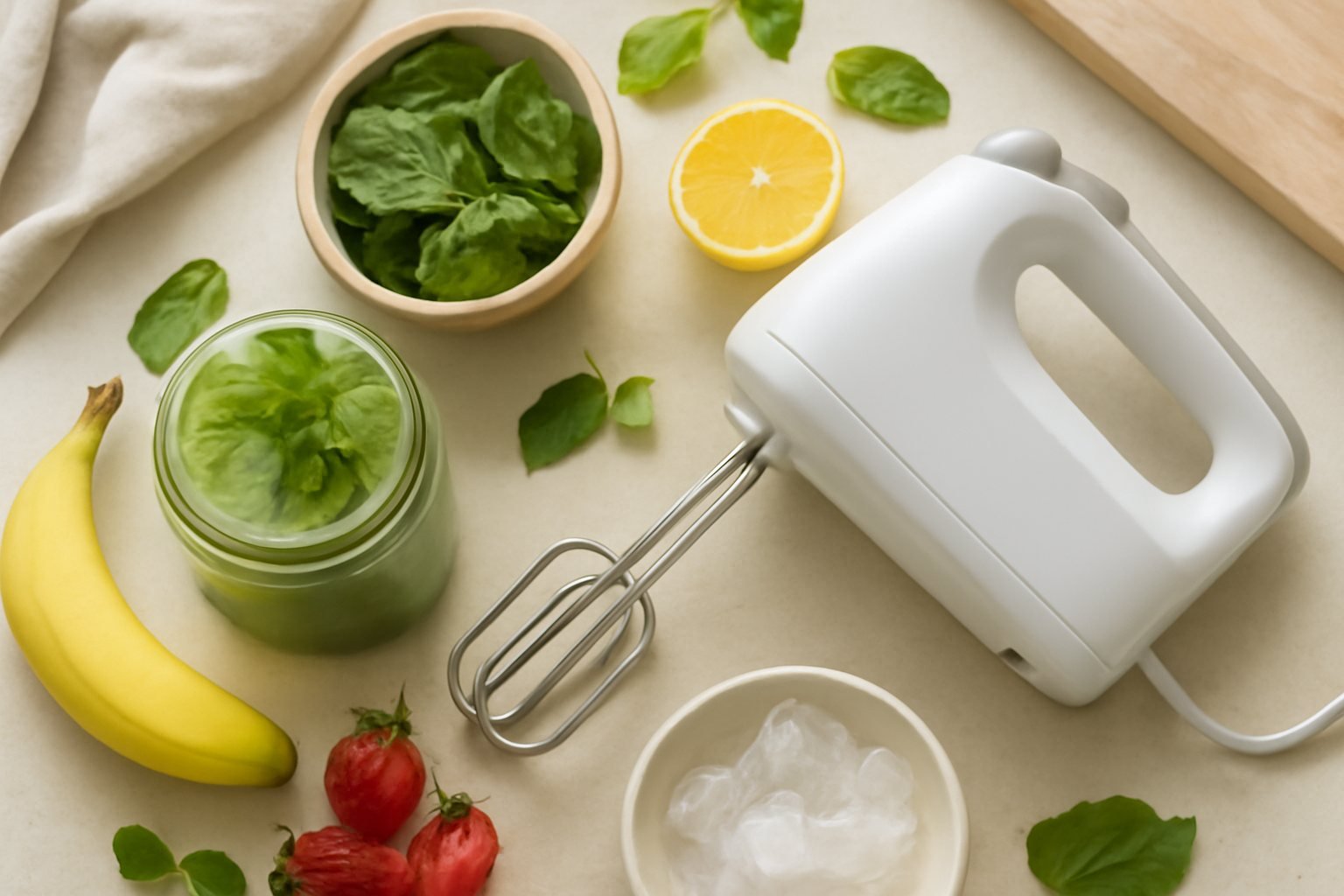 Einfaches Mixen mit einem Handmixer