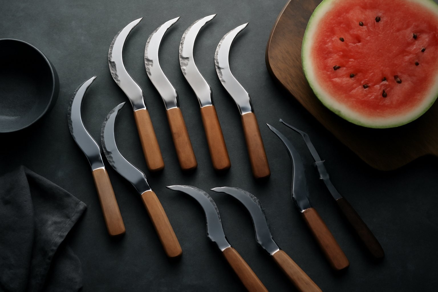 Kreative Nutzung von Wassermelonen-Schneidern
