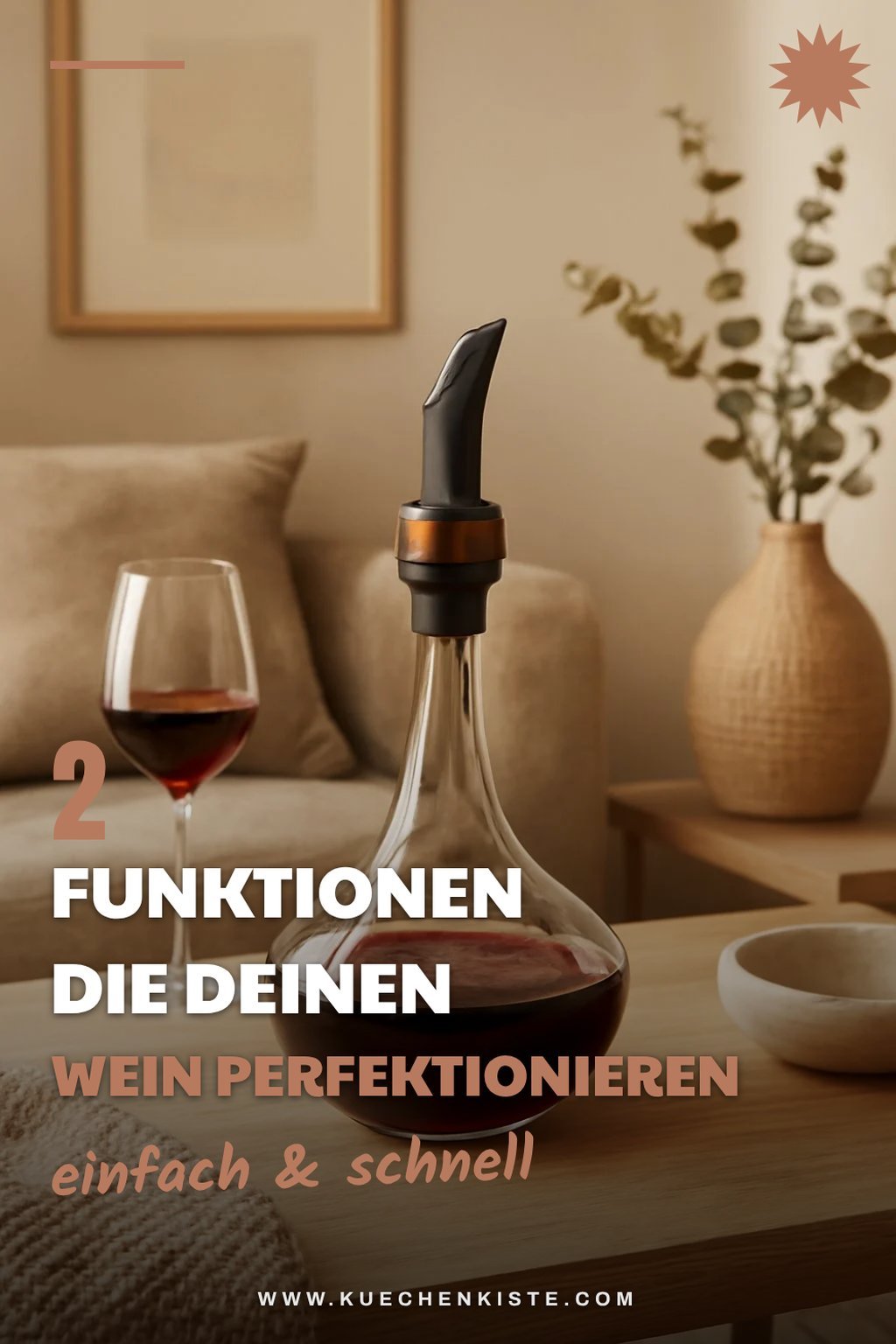 Praktische Funktionen von Dekantierausgießern