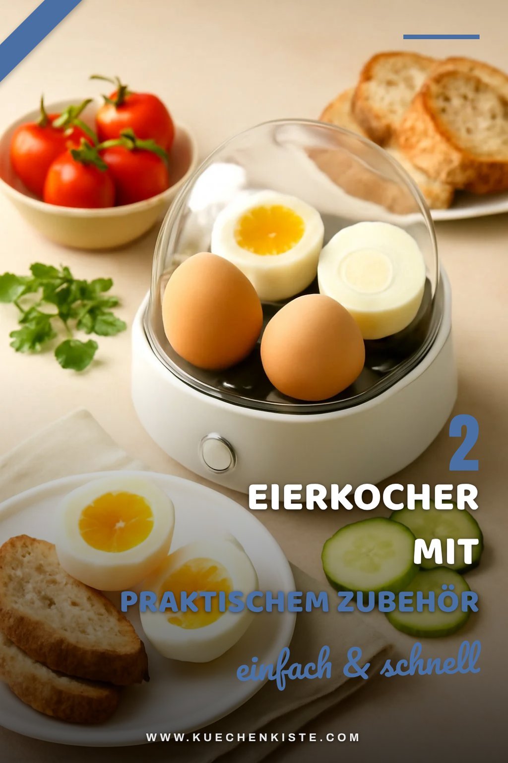 Eierkocher mit zusätzlichem Zubehör
