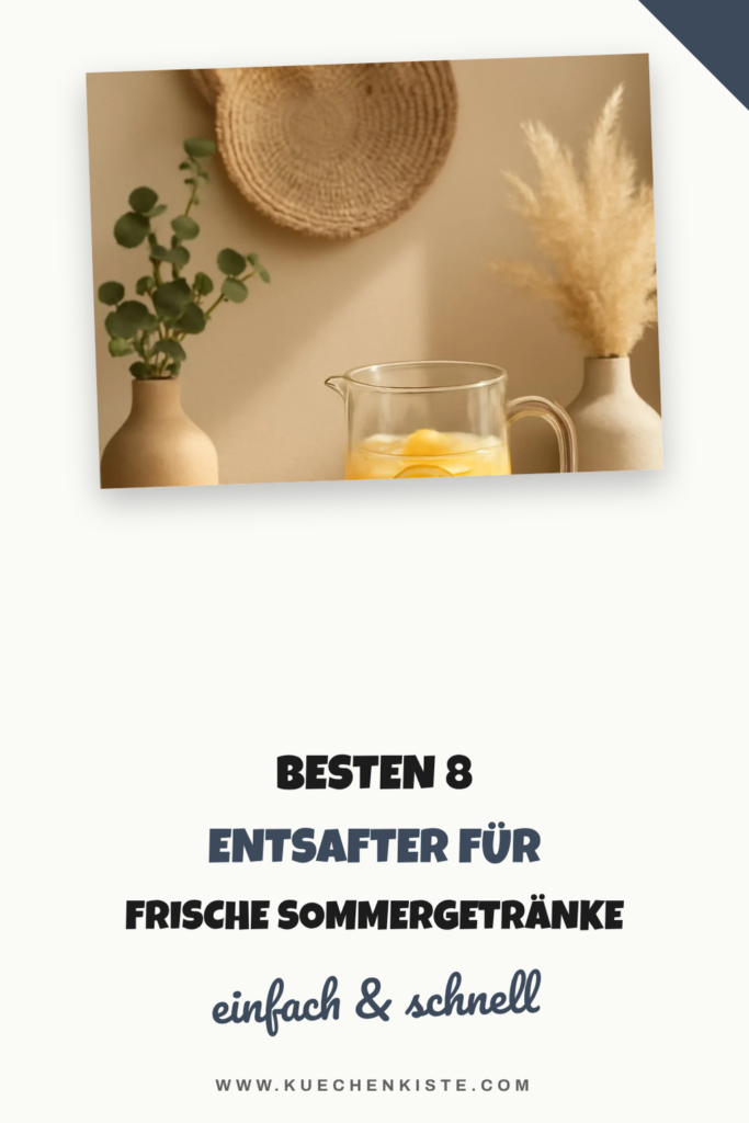 Die besten 8 Entsafter für frische Sommergetränke 2026