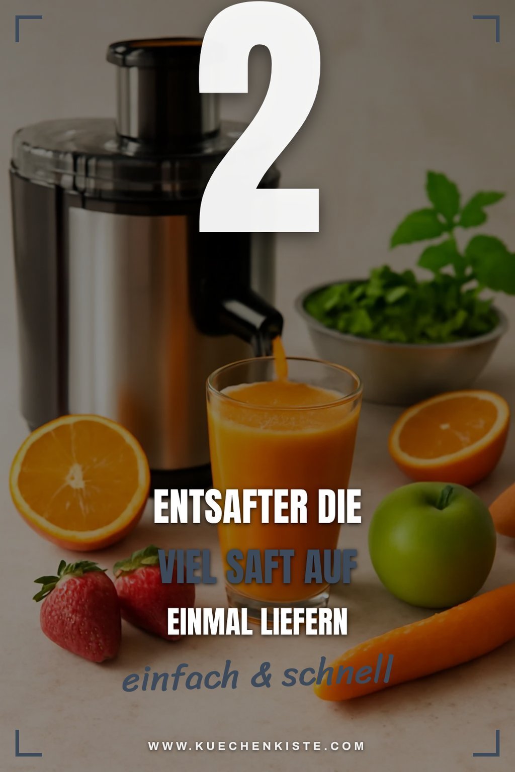 Diese 4 Entsafter für große Saftmengen