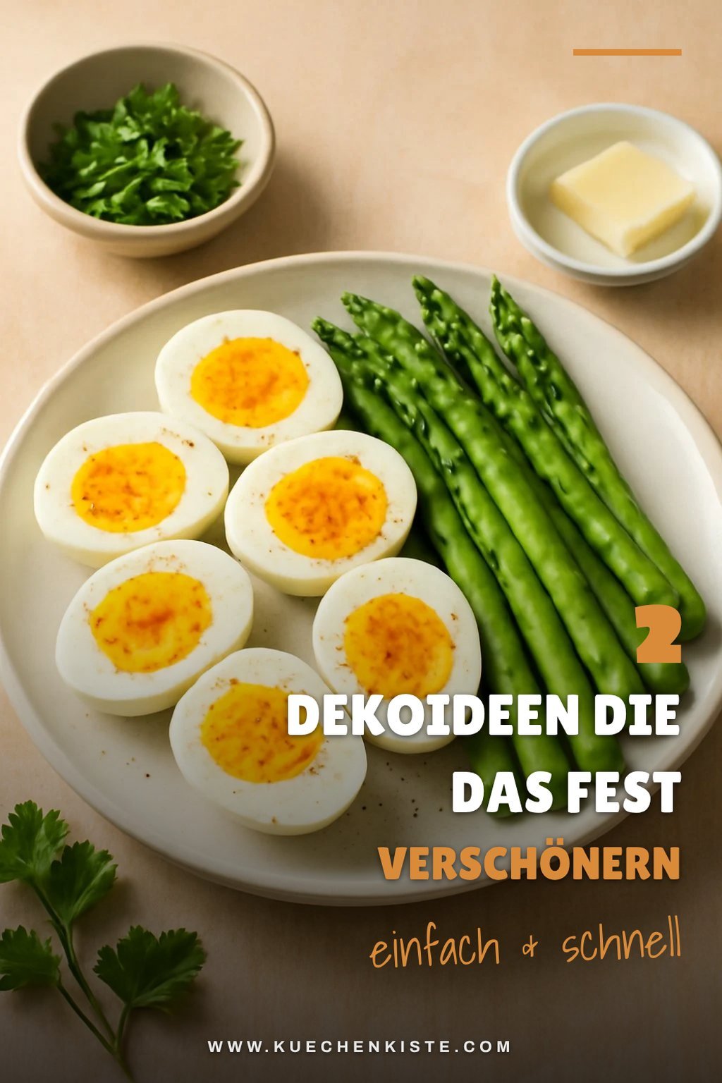 Praktische Dekoration für den Ostertisch