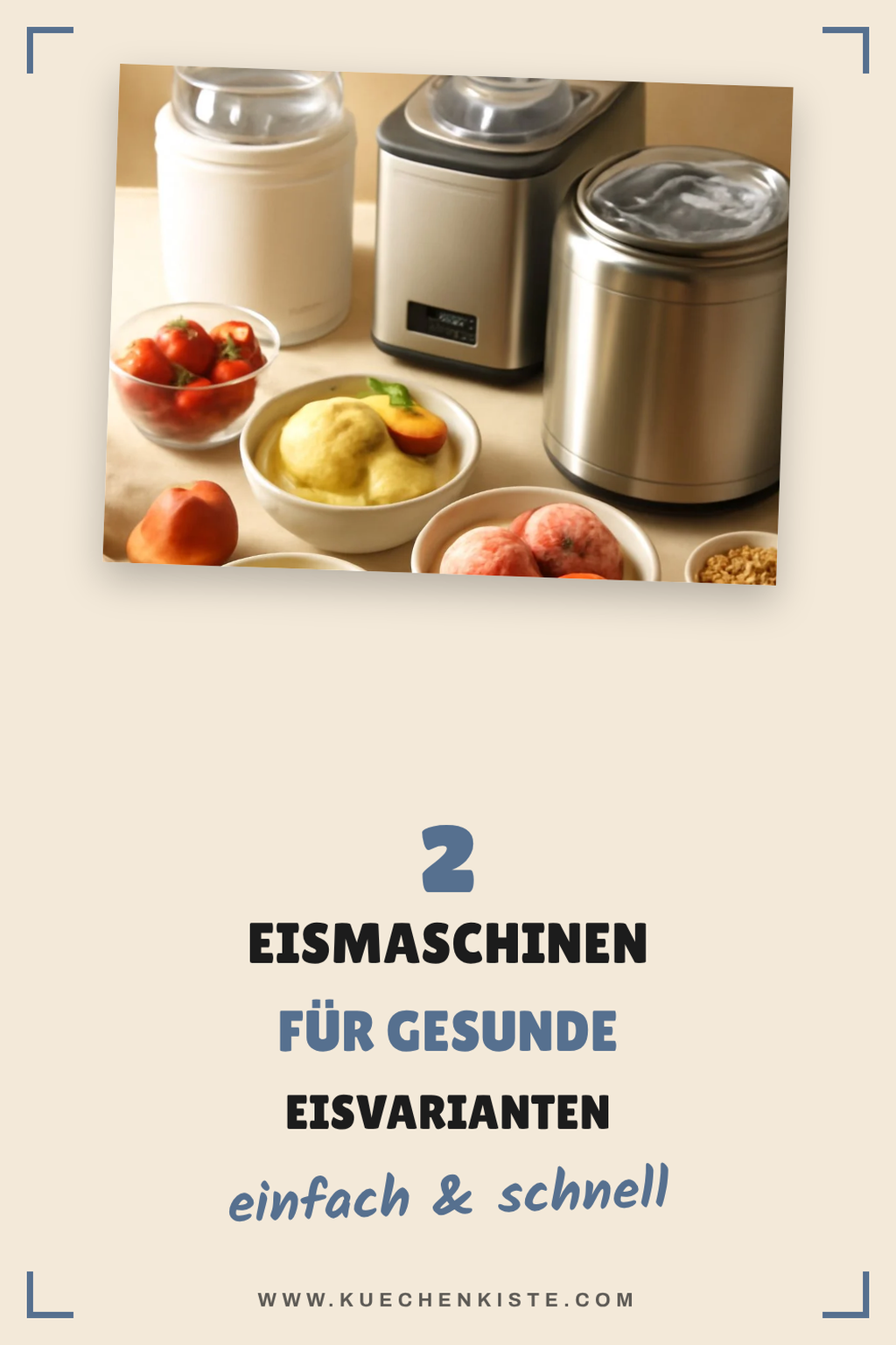 Eismaschinen für gesunde Alternativen