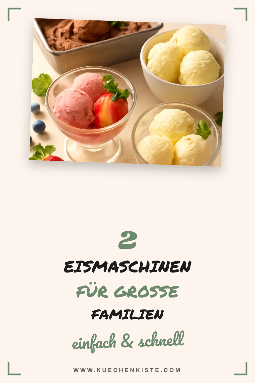 Eismaschinen für große Familien