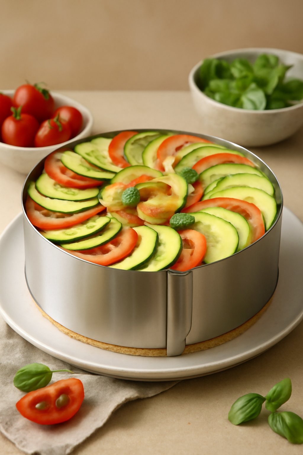 10 verstellbare Tortenringe mit Boden für perfekte Kuchen