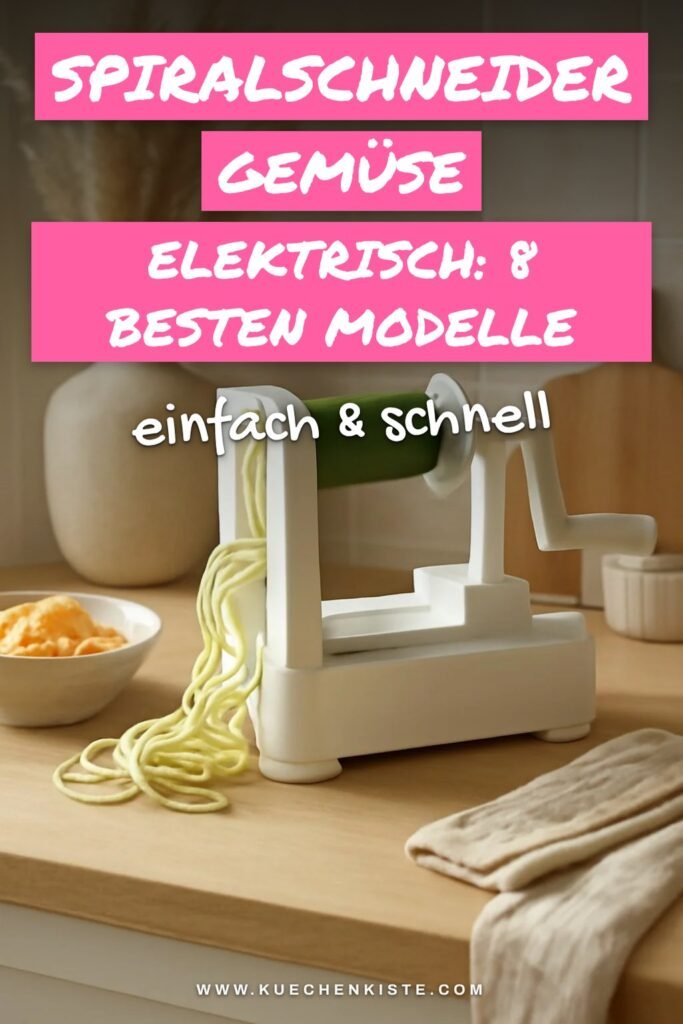 Spiralschneider Gemüse elektrisch: Die 8 besten Modelle 2026