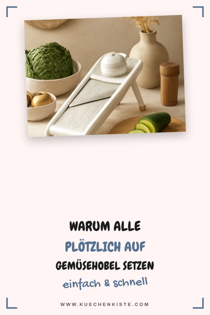 Warum alle plötzlich auf Gemüsehobel setzen — und du auch!