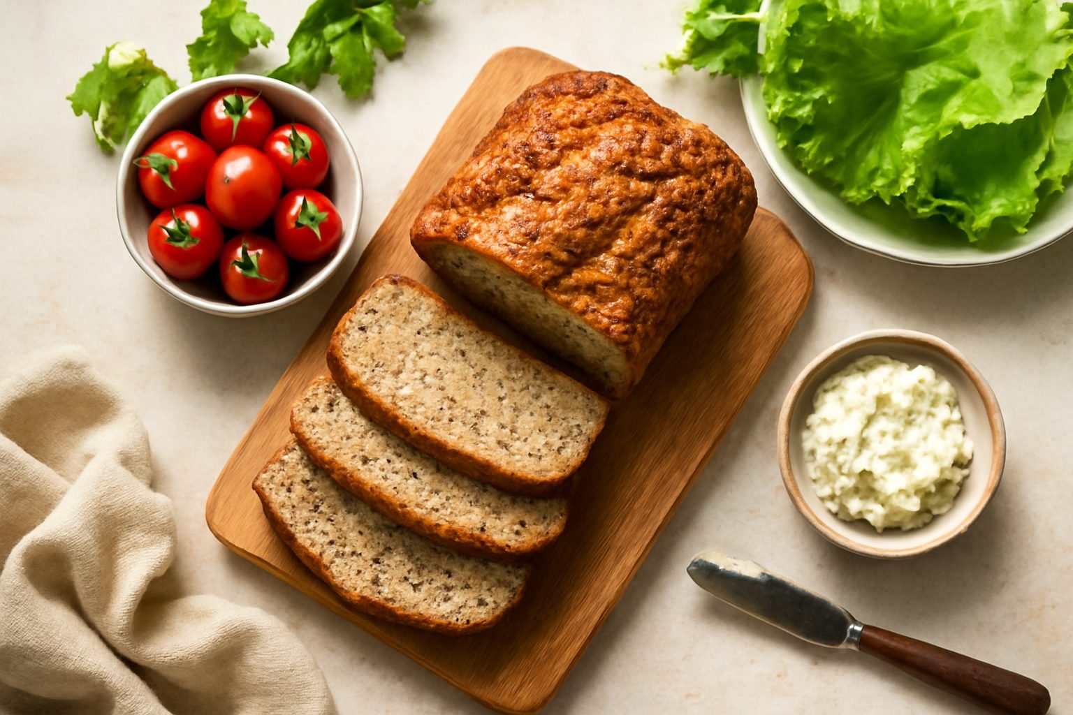 Einfaches Low Carb Brot selber backen — einfach nachgekocht