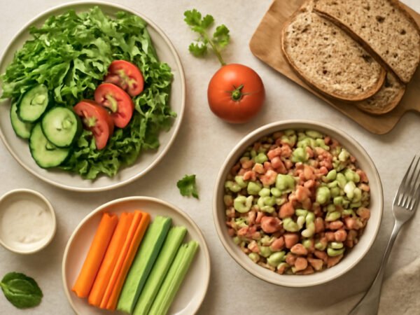 Gesunde schnelle Mittagessen Ideen für zu Hause