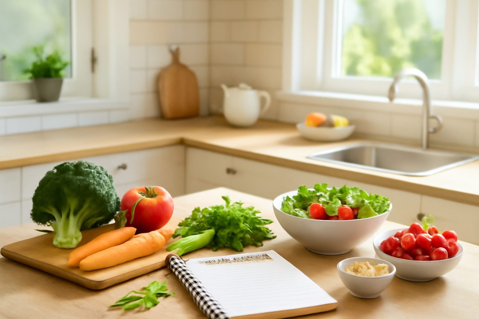 Günstiger Wochenplan zum Kochen für die Familie