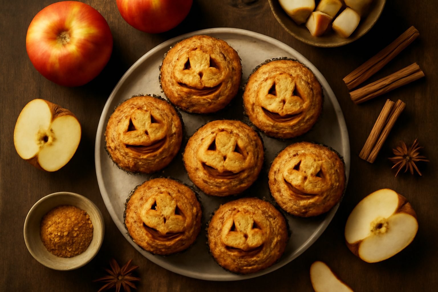 Halloween Apple Muffins: Zutaten und Zubereitung