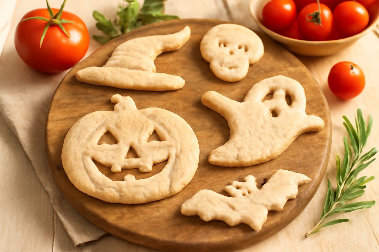 Halloween basteln mit Salzteig — der Weg zum Ergebnis