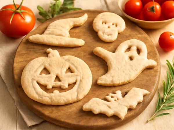 Halloween basteln mit Salzteig — der Weg zum Ergebnis