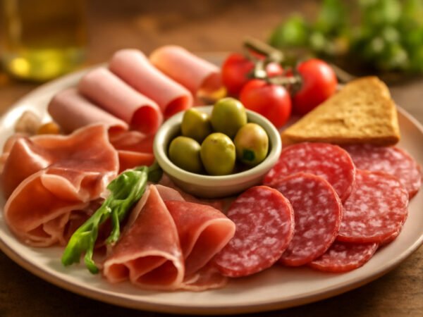 Kaltes Fingerfood mit Fleisch für die Party