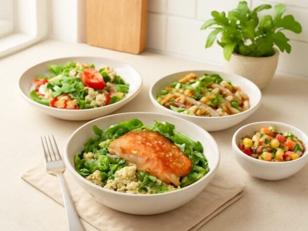 Gesunde schnelle Abendessen-Rezepte unter 30 Minuten