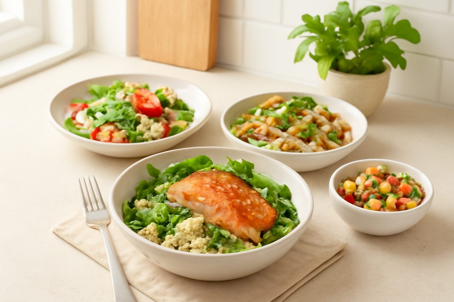 Gesunde schnelle Abendessen-Rezepte unter 30 Minuten