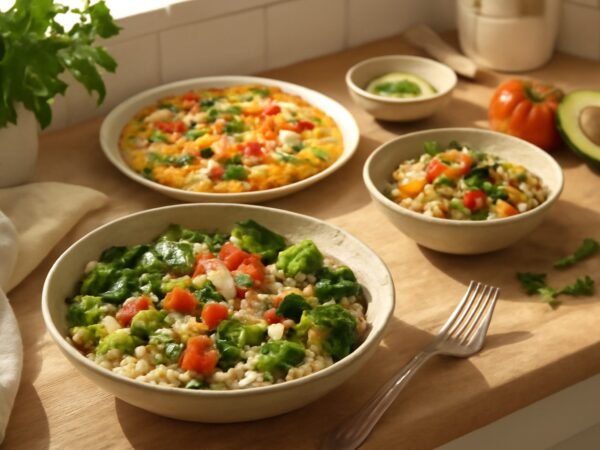 Schnelle vegetarische Mittagessen-Rezepte für die Woche