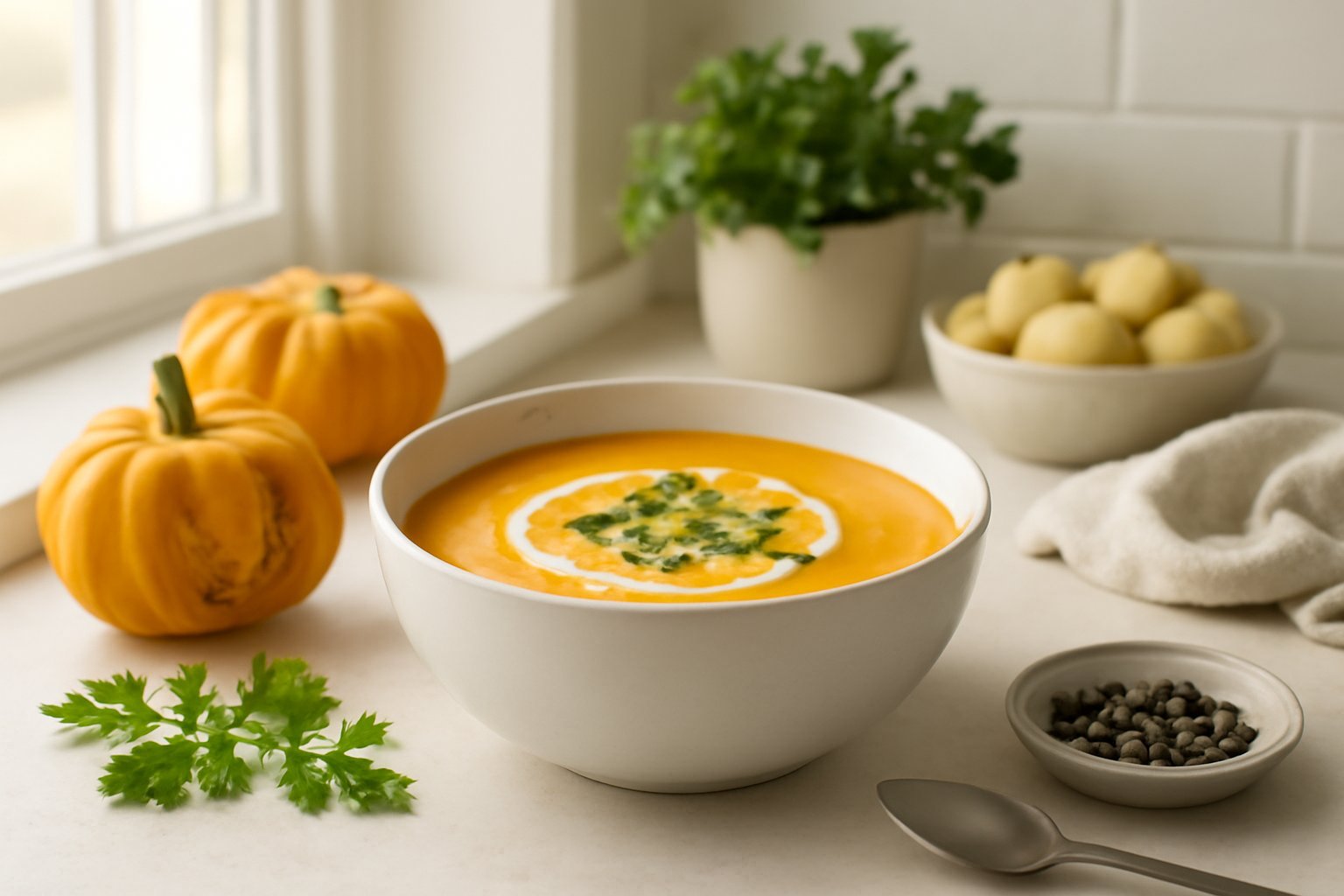So bereitest du die beste Kürbissuppe im Herbst zu