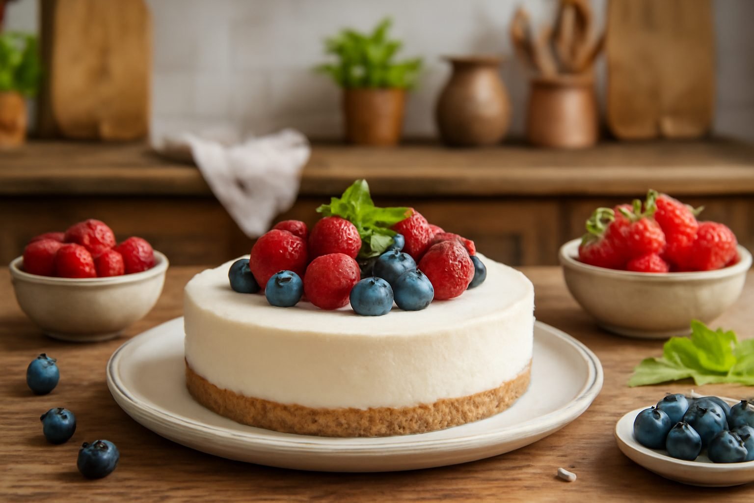 Kuchen ohne backen mit Keksboden: so gelingt es zu Hause