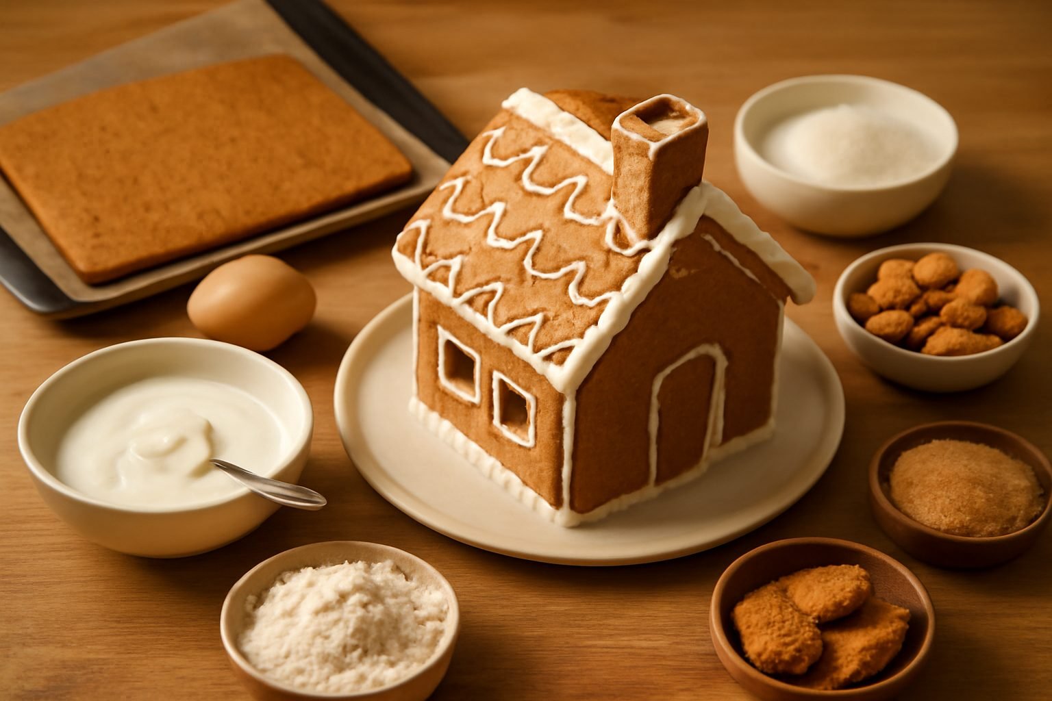 Lebkuchenhaus selber machen fürs Ferienhaus in 6 Schritten