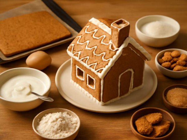 Lebkuchenhaus selber machen fürs Ferienhaus in 6 Schritten