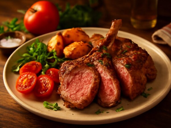 Ofengericht mit Fleisch in 6 Schritten