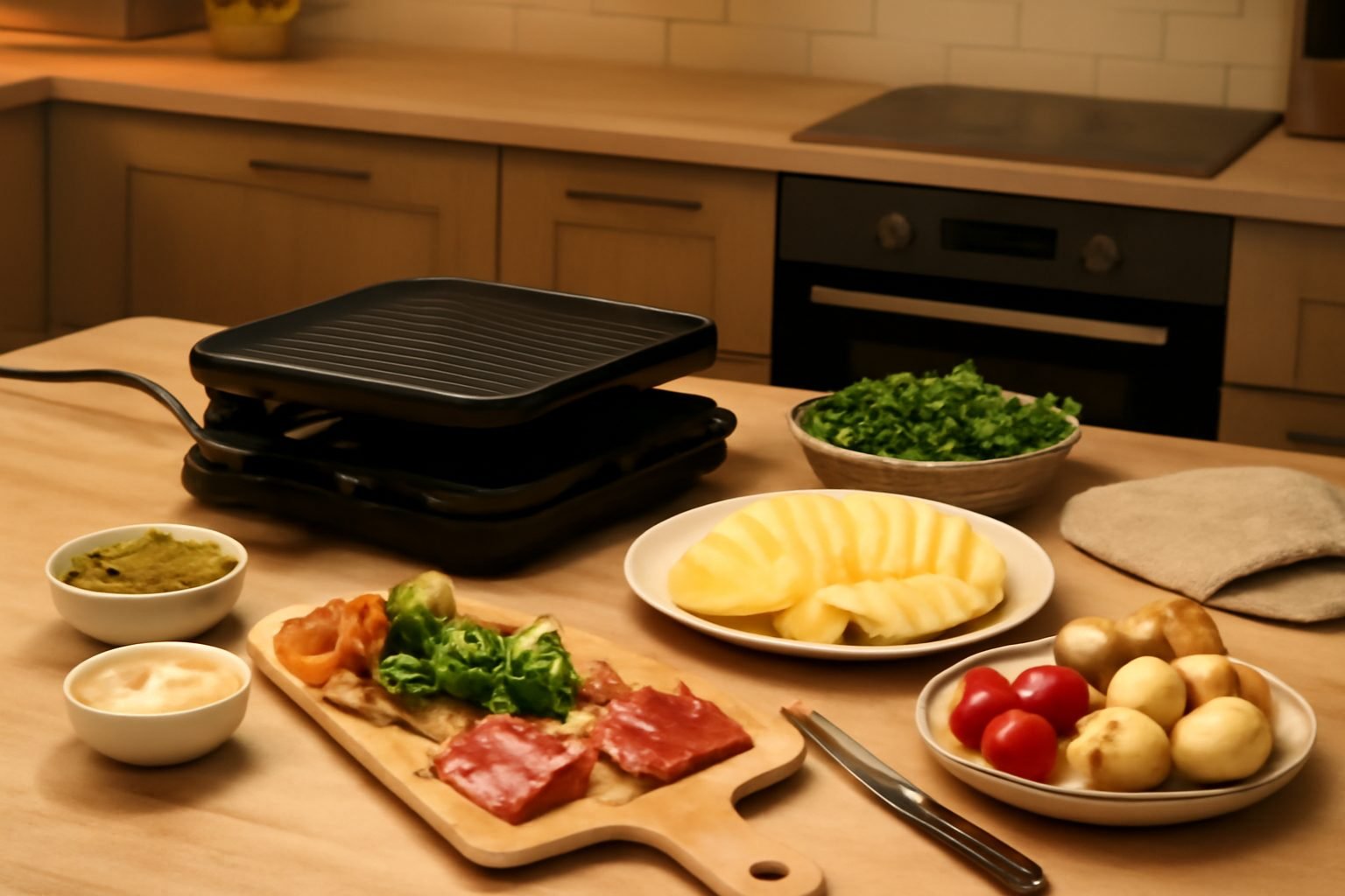 Raclette Zubehör nach Silvester verstauen in 6 Schritten