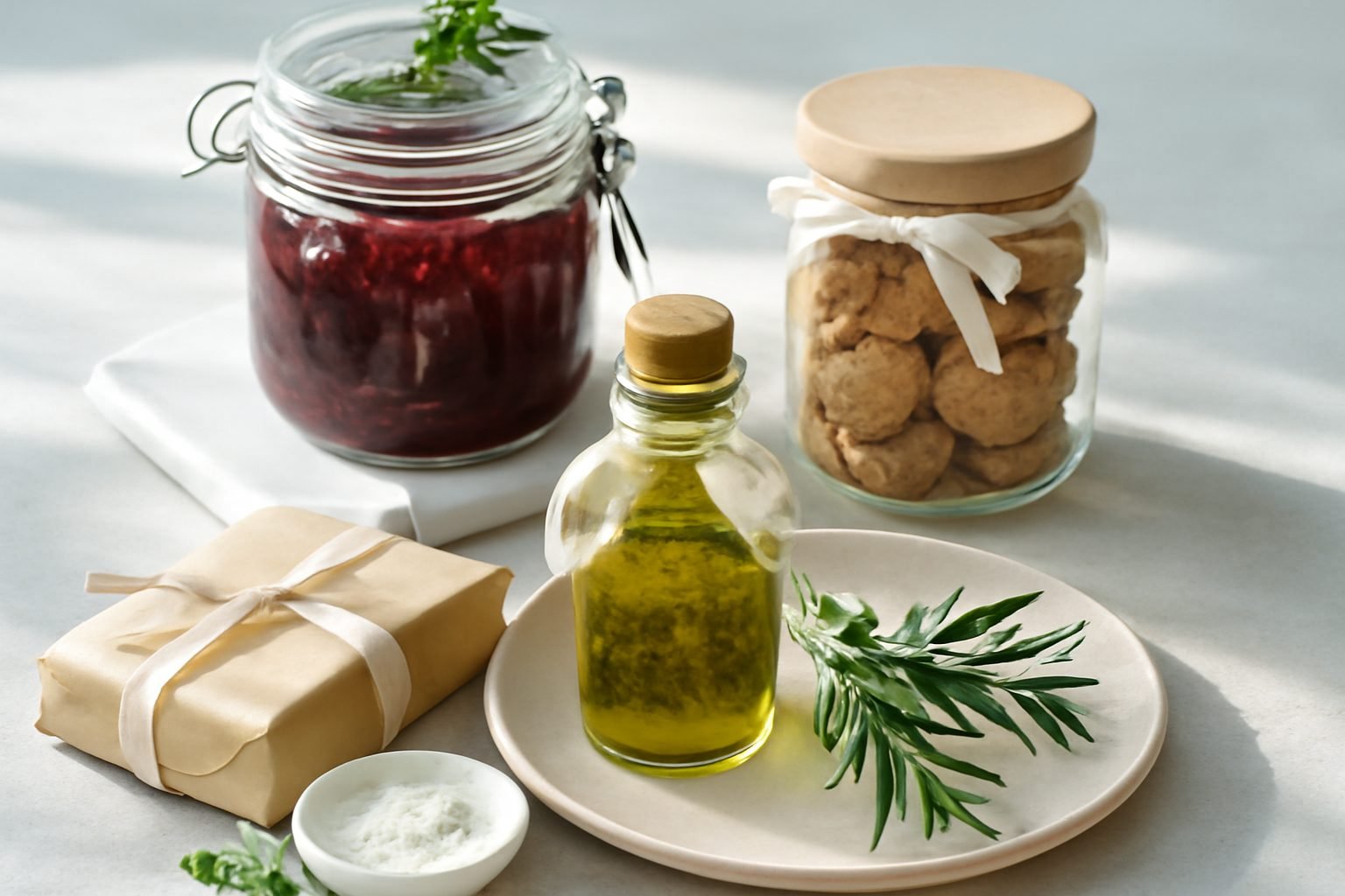 Selbst gemachte Weihnachtsgeschenke aus der Küche