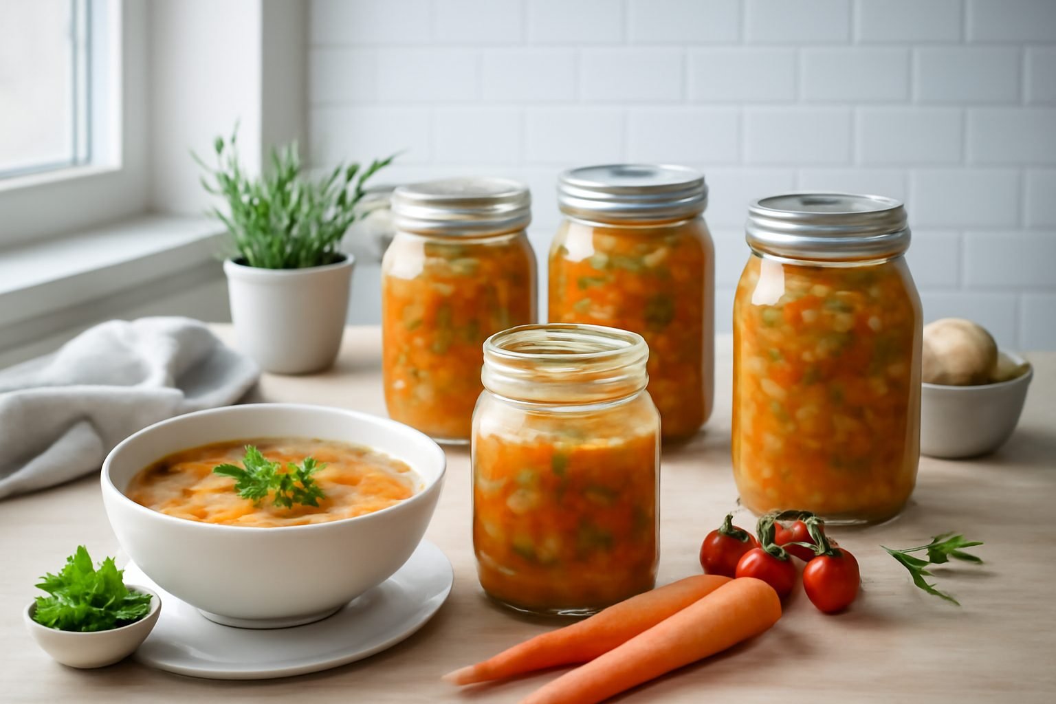 Suppen Einkochen im Glas — so geht es richtig