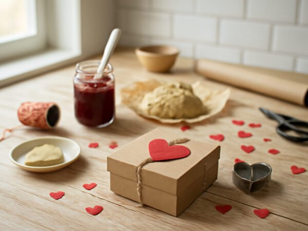 Valentinstag Geschenk basteln aus der Küche in 6 Schritten