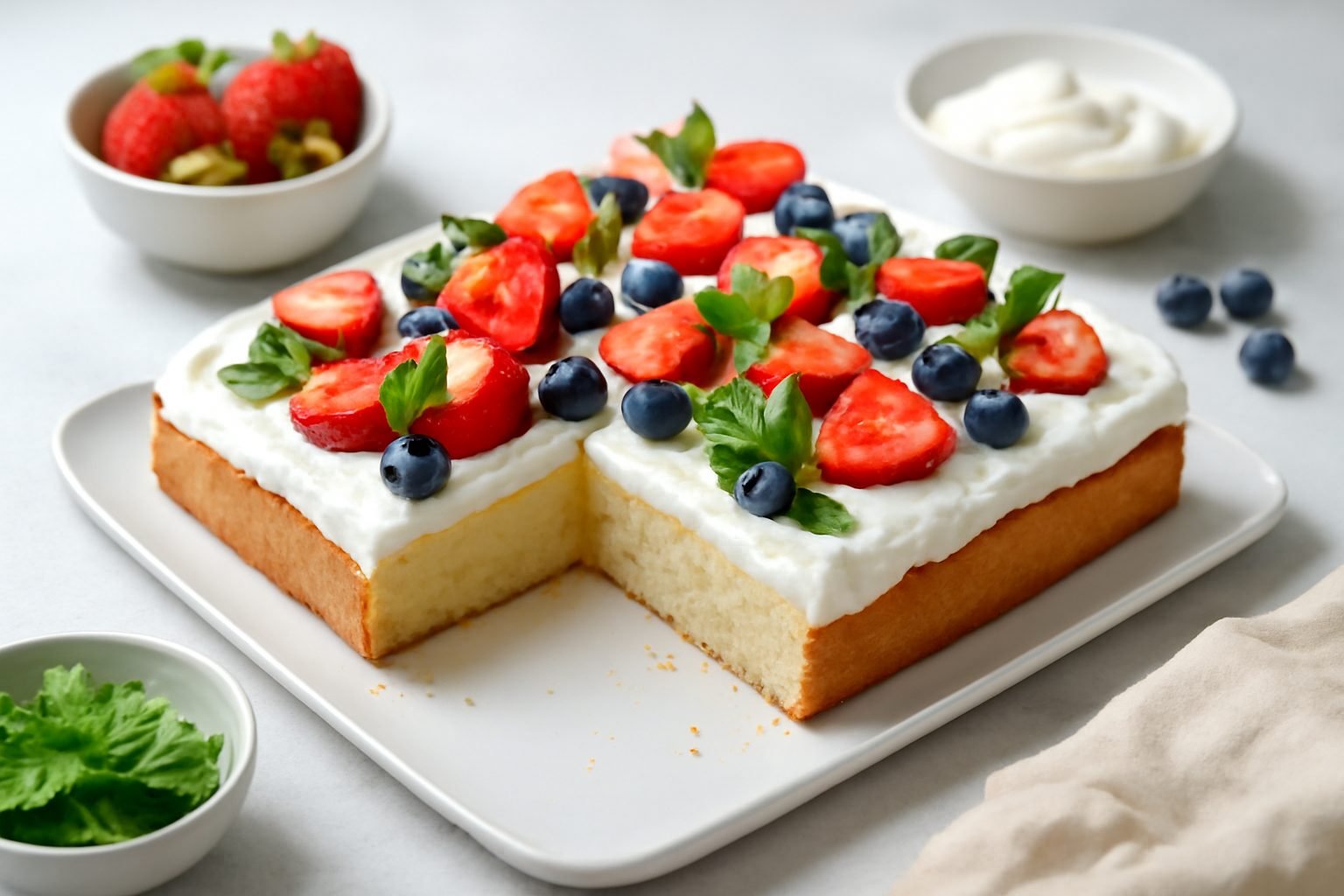 Blechkuchen mit Pudding – saftig & einfach