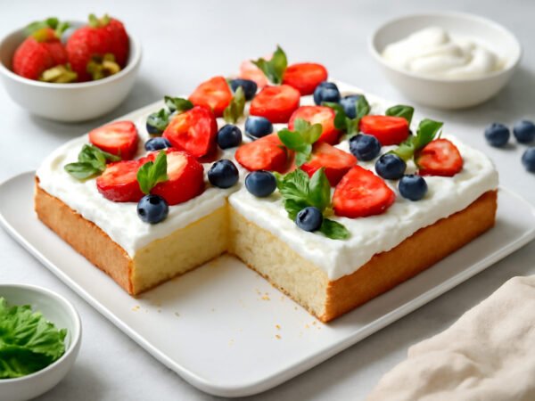 Blechkuchen mit Pudding – saftig & einfach