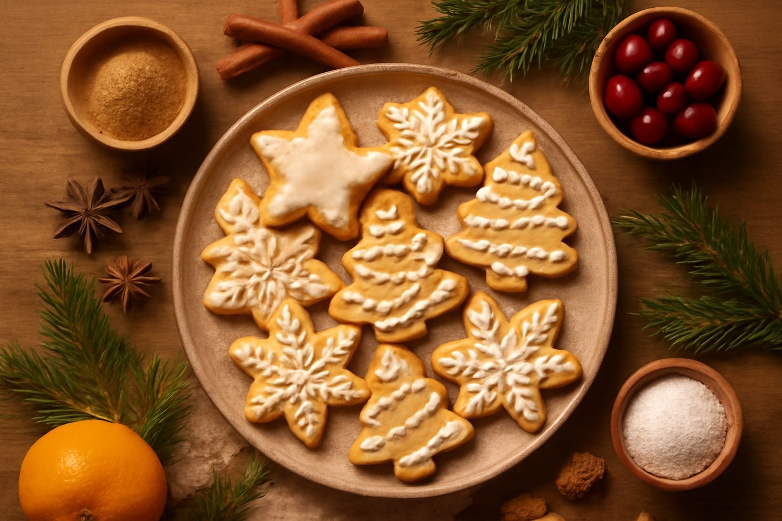 Einfache Weihnachtsplätzchen schnell gebacken