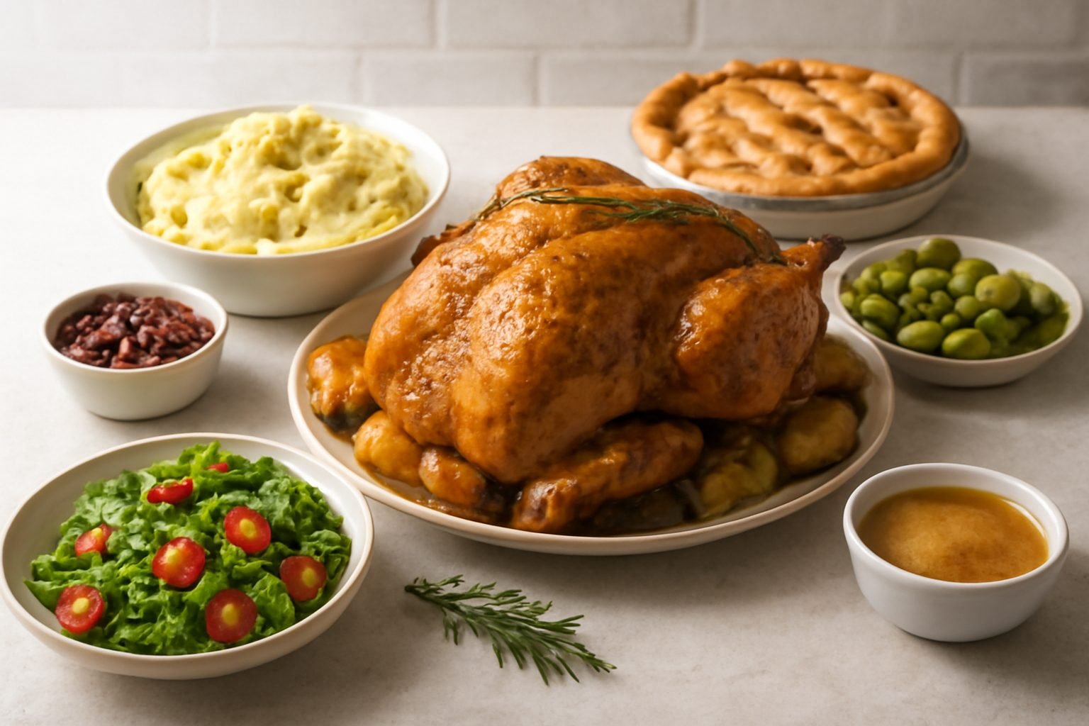 Einfaches Weihnachtsmenü für die Familie