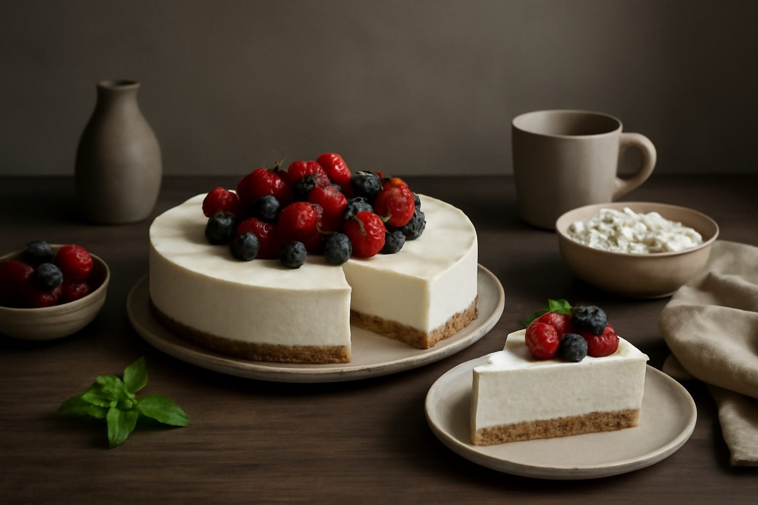 No-Bake-Kuchen mit Quark – cremig & schnell